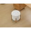 Modern Round Storage Ottoman, Ottoman Foot Stools with Metal Base, Ottoman Footstool with Removable Lid Storage Ottoman for Living Room, Bedroom, Makeup Room (White) W2725P209385