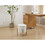 Modern Round Storage Ottoman, Ottoman Foot Stools with Metal Base, Ottoman Footstool with Removable Lid Storage Ottoman for Living Room, Bedroom, Makeup Room (White) W2725P209385