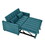 modern velvet loveseat sofa couch pull out bed,3 in one convertible for living room sofa bed,blue W2727P188370