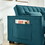 modern velvet loveseat sofa couch pull out bed,3 in one convertible for living room sofa bed,blue W2727P188370