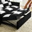 modern velvet loveseat sofa couch pull out bed,3 in one convertible for living room sofa bed,black white W2727P188381
