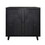 Modern Black Wood Storage Cabinet, 31in Accent Cabinet with Embossed Door for Living Room, Bedroom, or Entryway W2729P239176