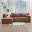 Modular Sectional Couch, Modern L-Shape Sectional Sofa with Chaise Lounge, Comfy Snow Velet Fabric Corner Sofa Couch, Upholstered Couch for Living Room, Bedroom, Apartment W2733P183871