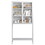 59"H Metal Storage Cabinet, Display Storage Cabinet with Glass Doors and 2 adjustable Shelves, Tall Bookcase Modern Bookshelf Cabinet for Home Office, Living Room, Pantry W2735P186331