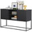 Contemporary sideboard buffet with ample storage space - Adjustable feet, anti-tilt device, elegant handle, silent magnetic closure and eco-friendly finish for kitchen, dining and living room.