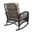 Garden Rocking Chair,Outdoor Rattan Rocker Chair with All-weather Hand-woven Resin Wicker, Patio Relaxing Lounge Furniture with Powder-coated Metal Frame for Backyard,Porch W2749P185874