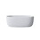 51" Freestanding Bathtub Resin Stone Soaking Bathtub Solid Surface Modern Tubs with Overflow and Pop-up Drain in White W2753P191225