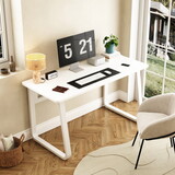 L31.5inch Computer Desk Modern Simple Style Desk for Home Office, Small Writing Table Study Corner Work Desk for Bedroom