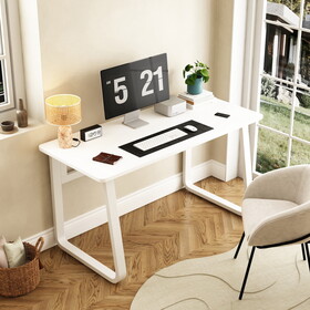 L31.5inch Computer Desk Modern Simple Style Desk for Home Office, Small Writing Table Study Corner Work Desk for Bedroom