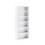 Bookshelf, 23.6 inches Wide, 6-Tier Open Bookcase with Adjustable Storage Shelves, Floor Standing Unit, Cloud White W2781P192010