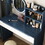 Table Set with HD Mirror Cushion Stool and Large Drawers Mini Makeup Dressing Desk Furniture for Apartment Bedroom/Girls Gift Blue W2781P192081