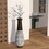 39-inch Tall Standing Designer Floor Vase - Durable Artificial Rattan - Elegant Two-Tone Dark Brown Finish - Ideal Decor Accent for Living Room, Bedroom, Entryway - Stylish Home Decor Statement Piece