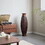 A 39-inch tall hand-woven bamboo floor vase - a decorative highlight for the living room, foyer or corridor - a versatile home decor item suitable for dried or silk flower arrangements. W2796P283884