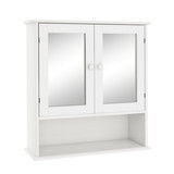 Bathroom Wall Cabinet with Doule Mirror Doors and Shelvs W28206527