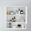 Bathroom Wall Cabinet with Doule Mirror Doors and Shelvs W28206527