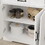 55.91" Large Farmhouse Buffet Cabinet Storage Sideboard with 2 Drawers and 4 Doors for Dining Living Room Kitchen Cupboard-White W282138080