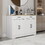 47.95" Farmhouse Buffet Cabinet Storage Sideboard with 2 Drawers and 4 Doors for Dining Living Room Kitchen Cupboard-White W282138088