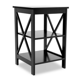 Oxford small side table black-MDF material legs W28215274