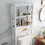 Over-the-Toilet Storage Cabinet White with one Drawer and 2 Shelves Space Saver Bathroom Rack W28227728