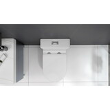 Small Compact One Piece Toilet Dual Flush,23 inch Short Depth for Tiny Bathroom,White W2826P192006