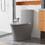 Matte Grey Elongated One Piece Toilet Dual Flush 1.1/1.6 GPF Water Saving Comfort Seat Height, Map 1000g,Grey W2826P192008