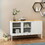 Dining sideboard with 2 glass doors in a semi-circular slot W282S00019