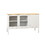 Dining sideboard with 2 glass doors in a semi-circular slot W282S00019