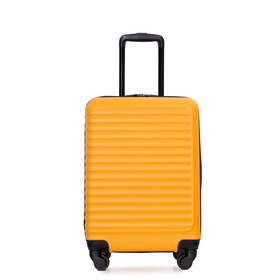 20" Carry on Luggage Lightweight Suitcase, Spinner Wheels, Orange