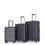 3 Piece Luggage Sets ABS Lightweight Suitcase with Two Hooks, Spinner Wheels, TSA Lock, (20/24/28) Lavender Purple W284119174