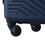 3 Piece Luggage Sets ABS Lightweight Suitcase with Two Hooks, Spinner Wheels, TSA Lock, (20/24/28) Navy W28442440