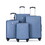 4-piece ABS lightweight suitcase with rotating wheels, 24 inch and 28 inch with TSA lock, (16/20/24/28) BLUE W284P149252