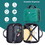2Piece Luggage Sets ABS Lightweight Suitcase, Spinner Wheels, (20/14) DARK GREEN W284P149263