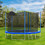 12FT Trampoline for Adults & Kids with Basketball Hoop, Outdoor Trampolines w/Ladder and Safety Enclosure Net for Kids and adults W28550119
