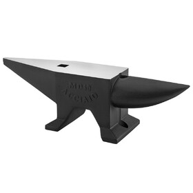 88lbs Cast Steel Anvil, High Hardness Rugged Round Horn Anvil Blacksmith, Large Countertop and Stable Base, with Round and Square Hole, Metalsmith Tool for Bending and Shaping W2885P245721