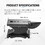 Cast Iron Anvil,100lbs Single Horn Anvil 10.5 x 5 inch Counterop and Stable Base, High Hardness Rugged Round Horn Anvil Blacksmith for Bending Shaping Twisting Forging Riveting Flattening