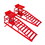 Hydraulic Car Ramps, 2 Pack Car Ramp High Lift, 11000LBS Automotive Truck Cars Service Ramps, Low Profile Oil Change Ramps with Support Jack for Car Truck Trailer Garage Repair (Red) W2913P243711