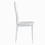 White modern minimalist dining chair fireproof leather sprayed metal pipe diamond grid pattern restaurant home conference chair set of 6 W29904663