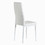 White modern minimalist dining chair fireproof leather sprayed metal pipe diamond grid pattern restaurant home conference chair set of 6 W29904663