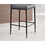 light gray modern simple bar chair, fireproof leather spraying metal pipe, diamond grid pattern, restaurant, family, 2-piece set W29956461
