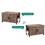 Cat Litter Box Enclosure, Litter Box Furniture Hidden with Barn Door, Wooden Cat Washroom Furniture, Cat House, End Table, Fit Most of Litter Box, Greige W3008P235407