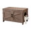 Cat Litter Box Enclosure, Litter Box Furniture Hidden with Barn Door, Wooden Cat Washroom Furniture, Cat House, End Table, Fit Most of Litter Box, Greige W3008P235407