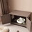 Cat Litter Box Enclosure, Litter Box Furniture Hidden with Barn Door, Wooden Cat Washroom Furniture, Cat House, End Table, Fit Most of Litter Box, Greige W3008P235407