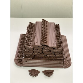 Auxiliary products for splicing plastic floors, 60edge sealing strips and 4corners, brown W3022P298705