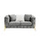 Two-seater grey velvet sofa W30843454