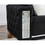 Two-seater black velvet sofa W30843461