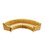 Gold Velvet Curved Sofa W308S00044
