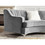 Grey Velvet Curved Sofa W308S00047