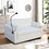 Modern Velvet Loveseat Futon Sofa Couch w/Pullout Bed,Small Love Seat Lounge Sofa with adjustable Reclining Backrest,Toss Pillows, Pockets,Furniture for Living Room,3 in 1 Convertible Sleeper Sofa Bed