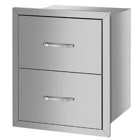 Double Drawer cabinets for outdoor kitchens or courtyards W3167P303252