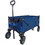 Folding Wagon, Heavy Duty Utility Beach Wagon Cart for Sand with Big Wheels, Adjustable Handle&Drink Holders for Shopping, Camping,Garden and Outdoor W321P163962